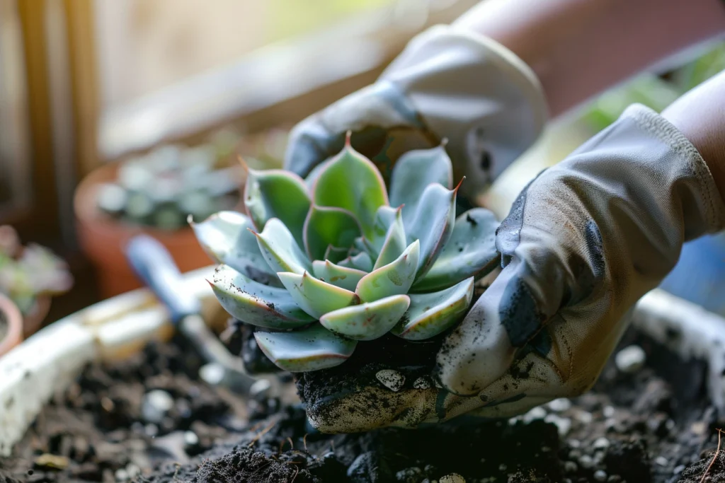 Sukkulenten Frühling